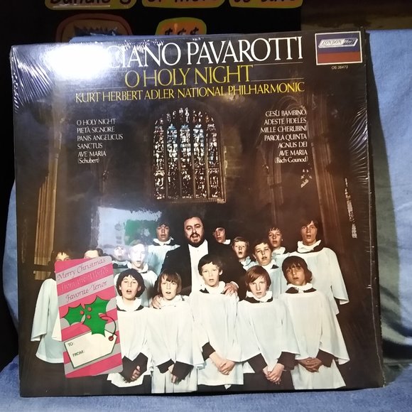 Luciano Pavarotti  National Philharmic O Holy Night 1976 Vinyl record MINTY - Picture 1 of 4